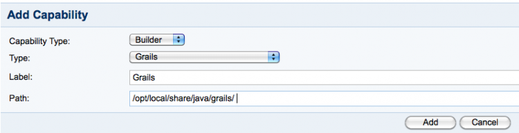 Adding the builder definition to Bamboo